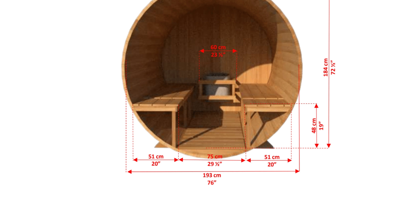 Leisurecraft CT Serenity Barrel Sauna