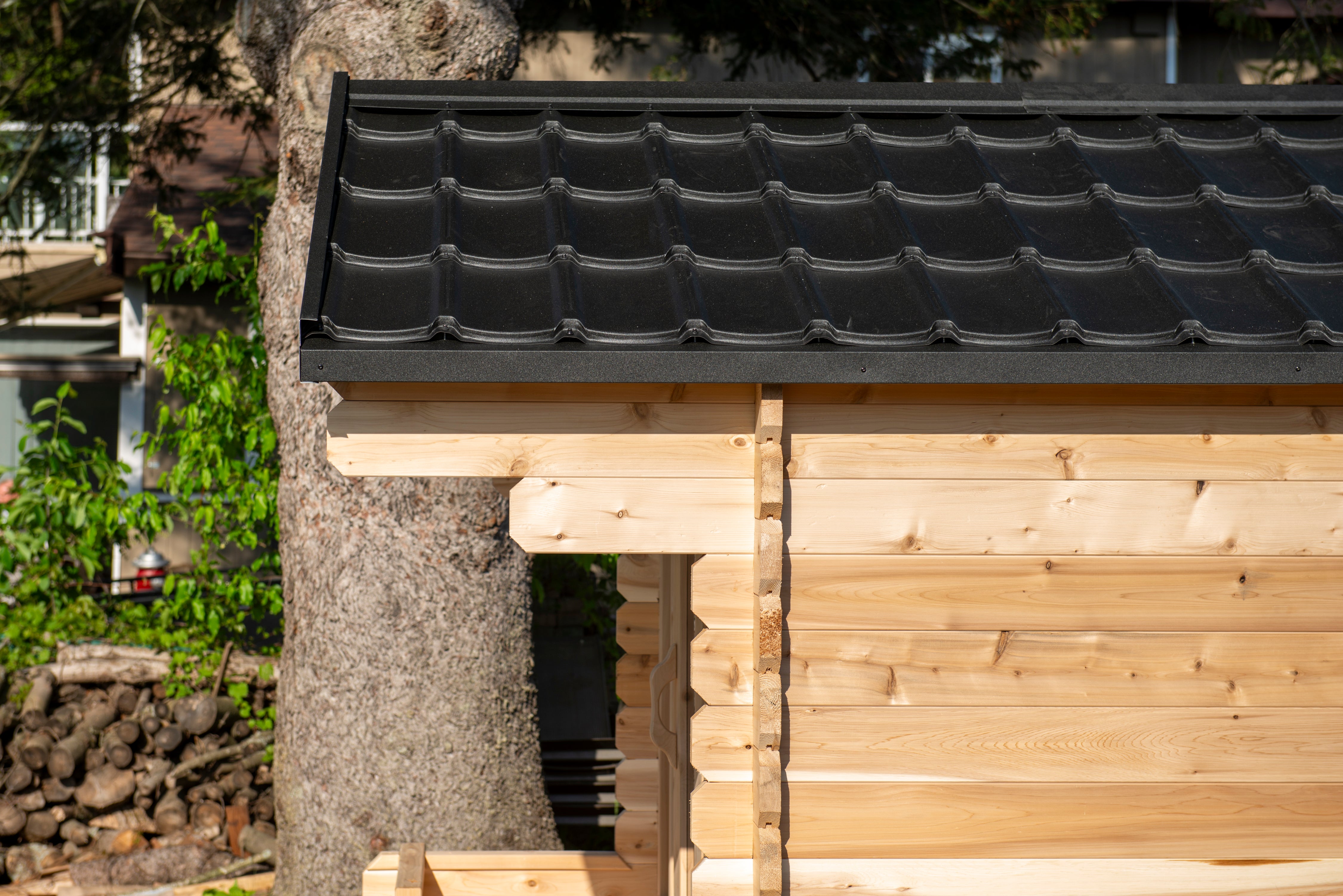 Leisurecraft CT Georgian Cabin Sauna with Porch