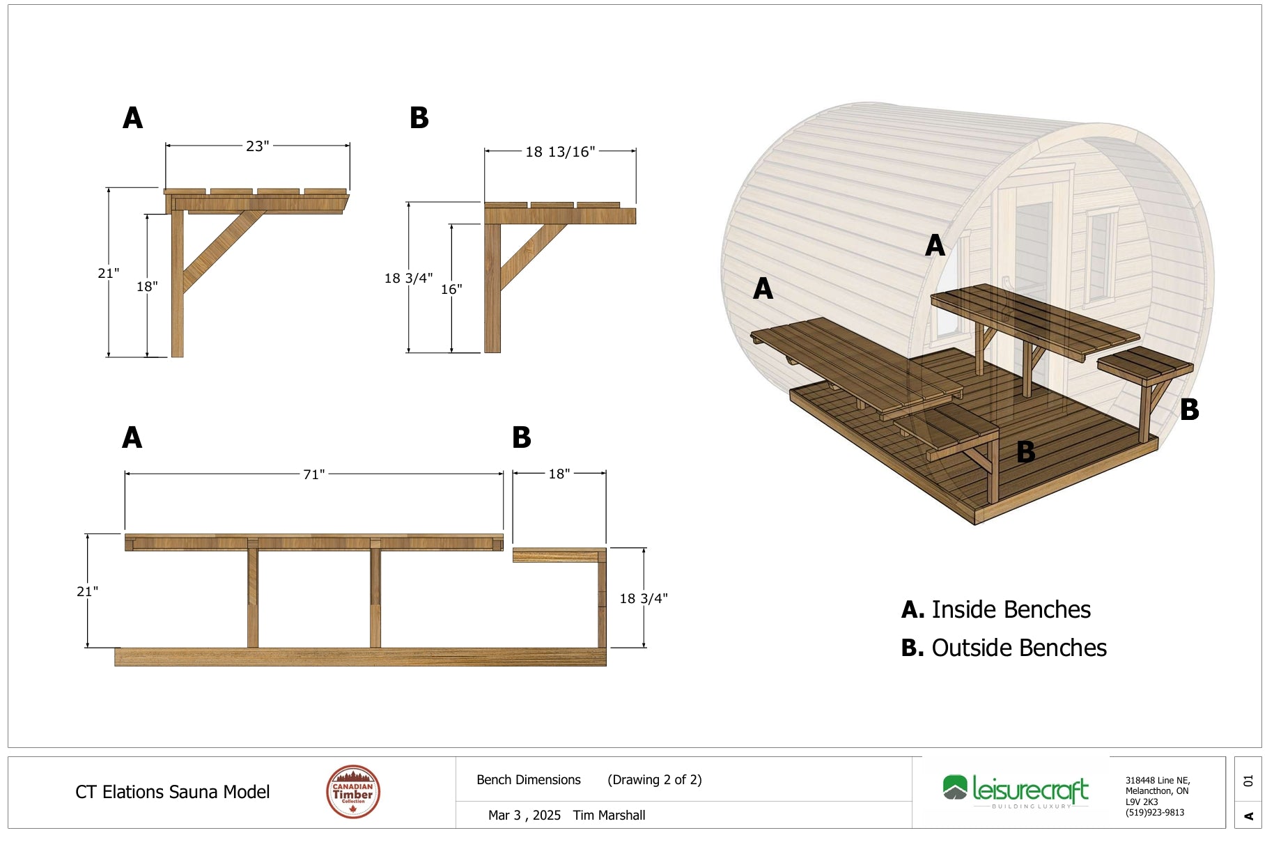 Leisurecraft CT Elation Sauna