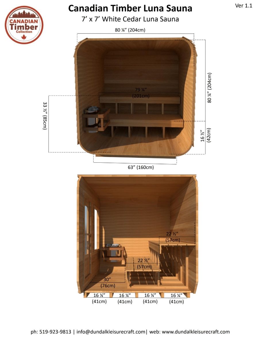 Leisurecraft CT Luna Sauna