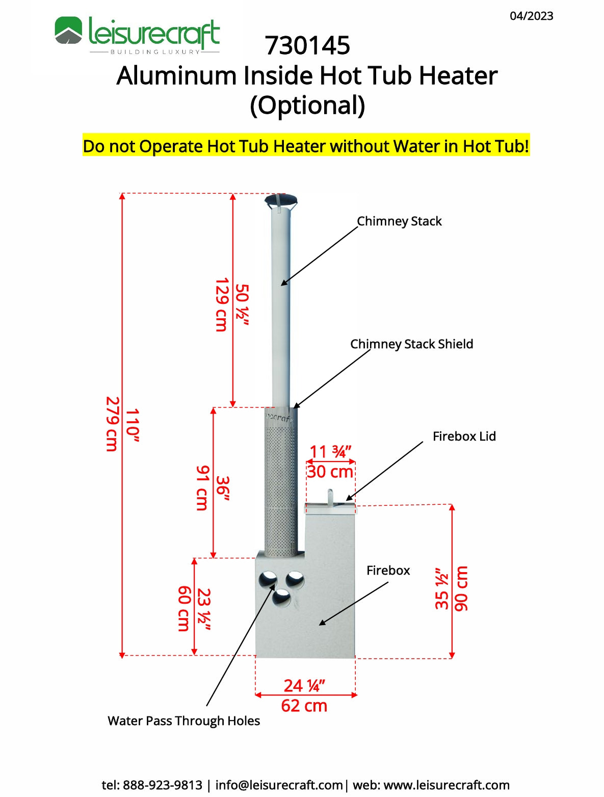 Leisurecraft CT Starlight Wood Burning Hot Tub